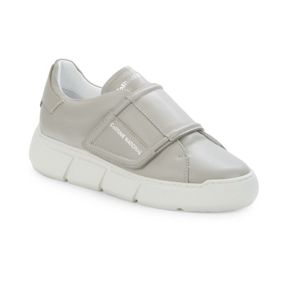 ⭐️ Costume National Leather Touch-Strap Sneakers Size 37 / 7 Retail $425